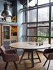 Table-carree-a-volets-ronde-Passerelle-A5246-decor-chene-vintage-metal-gris-eiffel-120-170cm-Artcopi