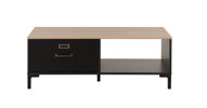 Table-de-salon-1-tiroir-Diagone-Manchester-decor-noir-E16050-110cm-front-Gautier