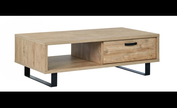 Table-de-salon-Como-decor-chene-dore-130cm-Neyt