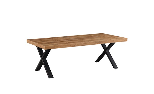 Table-de-salon-Estrella-pied-X-decor-bois-industrial-oak-noir-130x65-Oosterlynck
