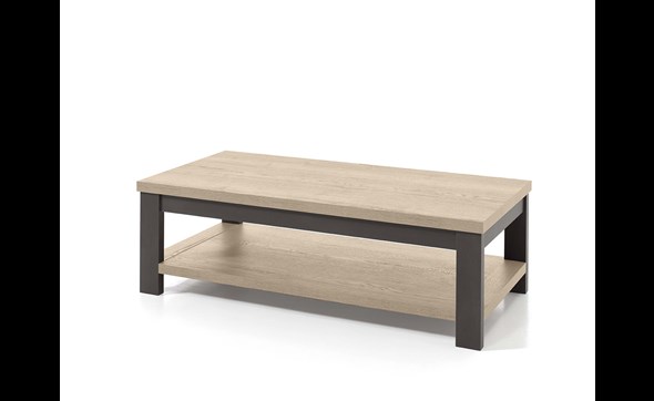 Table-de-salon-Levanto-decor-bois-chene-acier-fonce-etagere-135cm-Comodi-Living