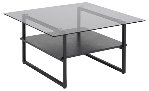 Table-de-salon-Okaya-89403-plateau-verre-etagere-melamine-decor-marbre-noir-pieds-metal-noir-80cm-01