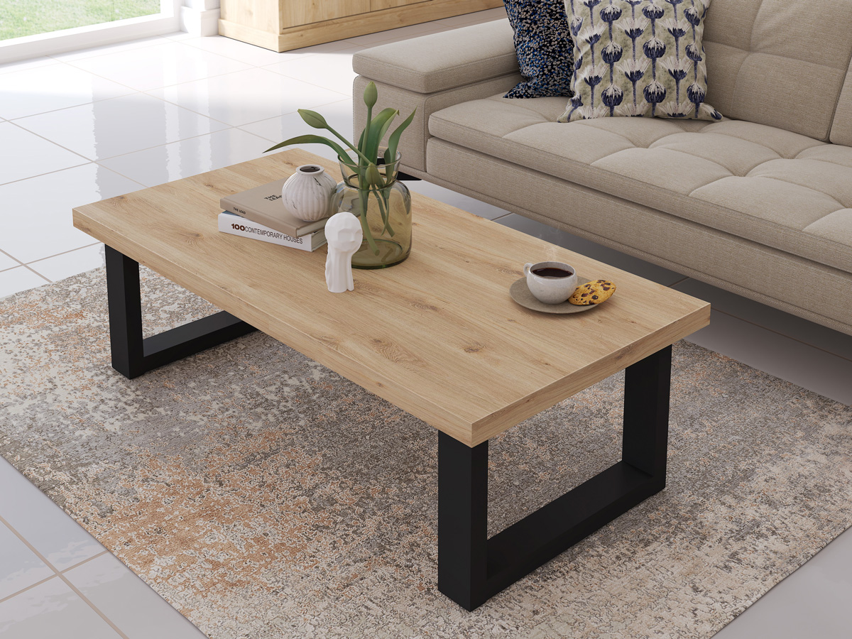 Table-de-salon-Valencia-melamine-smoked-oak-Dullaert