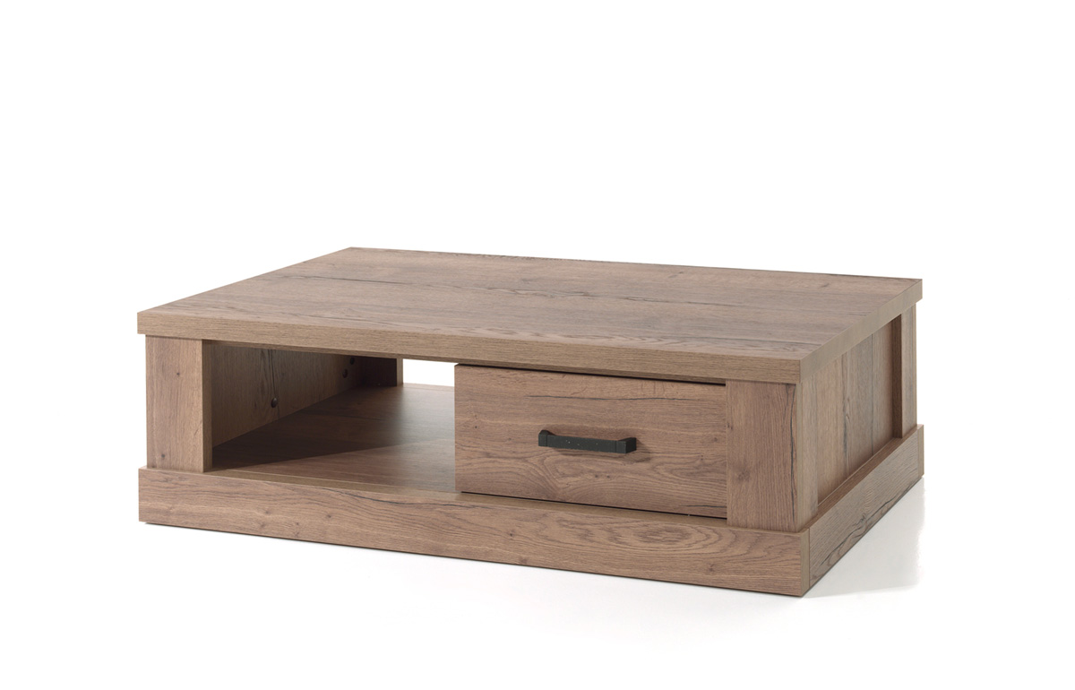 Table-de-salon-sur-soccle-Newport-Newyork-1triroir-1niche-decor-chene-halifax-tabac-125cm--Comodi-Living