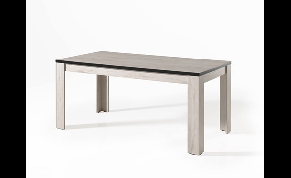 Table-decor-papier-coloris-chene-blanchi-fond-blanc-160-180x90cm-Divaco