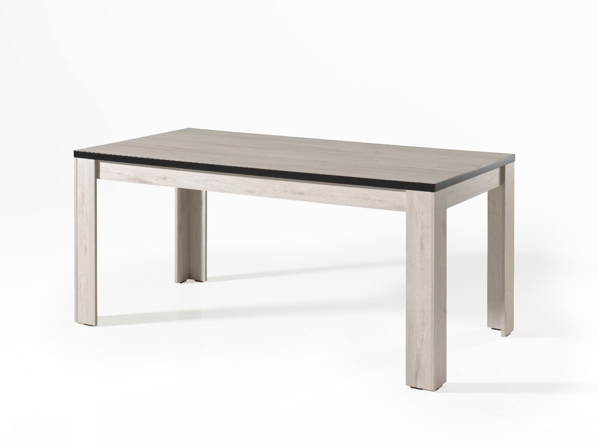 Table-decor-papier-coloris-chene-blanchi-fond-blanc-160-180x90cm-Divaco