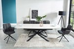 Table-extensible-Escape-B-plateau-ceramique-blanc-veine-pieds-noir-180-240cm-ambi-Comodi-Living