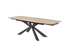 Table-extensible-Maddox-plateau-ceramique-pieds-X-metal-wood-02-Comodi-Living