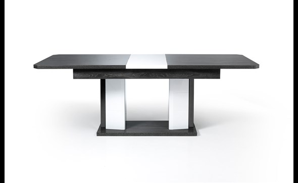 Table-extensible-Matera-laque-blanc-gris-160-190cm-front-Albea