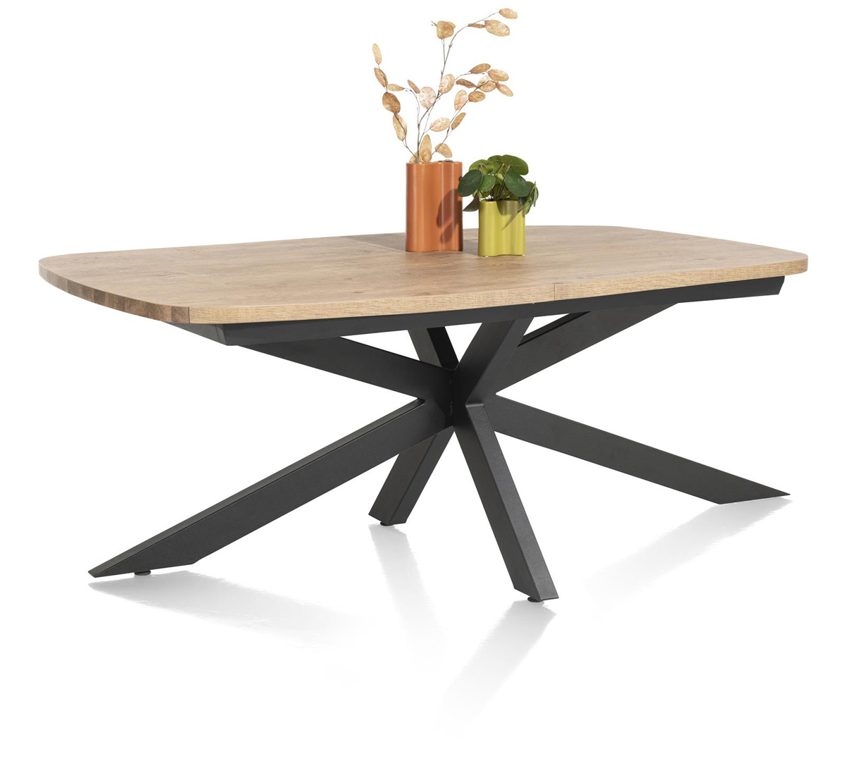 Table-extensible-Pavarotti-54846-melamine-barnwood-190cm-4-pieds-X-metal-01-HendersHazel