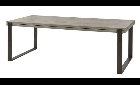 Table-extensible-T23UME-decor-bois-chene-excalibur-pieds-metal-noir-K028-K570-226cm-Meubar