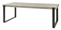 Table-extensible-T23UME-decor-bois-chene-millenium-gris-pieds-metal-noir-K028-K540-226cm-Meubar