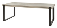 Table-extensible-T23UME-decor-bois-chene-millenium-gris-pieds-metal-noir-K028-K540-226cm-Meubar