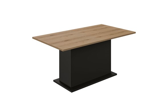 Table-extensible-Trust-decor-bois-brun-noir-chene-helvezia-J0J095-160-200cm-Gautier