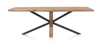 Table-pieds-X-Ovada-decor-chene-massif-placage-railway-brown-230cm-36479RWB-front-Habufa