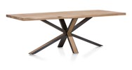 Table-pieds-X-Ovada-decor-chene-massif-placage-railway-brown-250cm-36480RWB-front-Habufa
