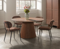Table-ronde-Aiku-140cm-decor-walnut-De-Eiken-Zetel