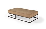 Table-salon-Boheme-decor-brun-beige-bois-creme-brule-poncage-grossier-rouge-pied-metal-noir-136cm-AEF