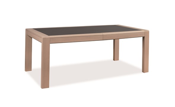 Table-tonneau-1-allonge-centrale-Faro-ceramique-girs-nuance-120900-teinte-naturel-309-Girardeau