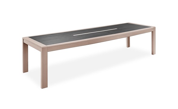 Table-tonneau-2-allonges-centrale-Faro-ceramique-gris-nuance-120910-teinte-naturel-309-Girardeau