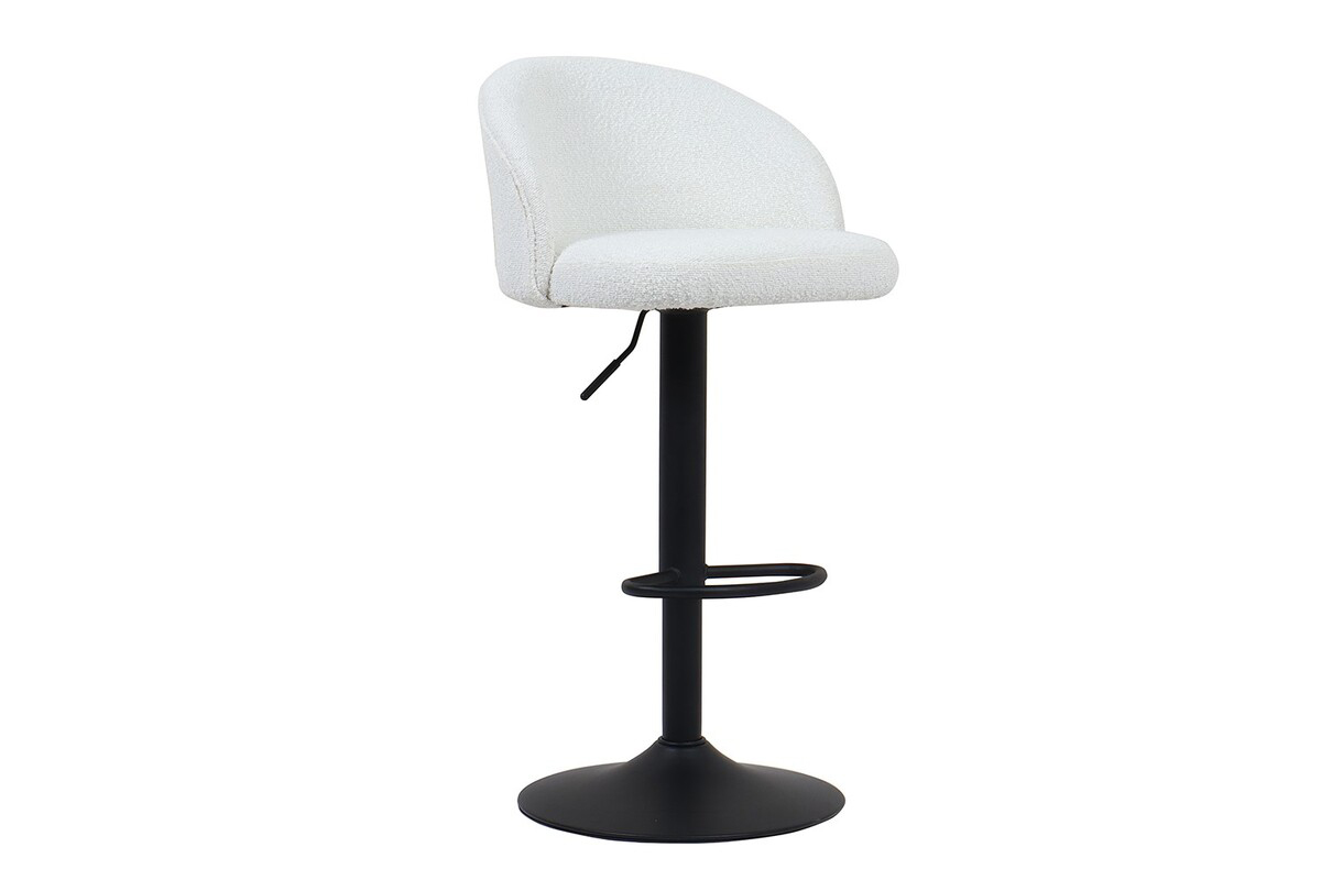 Tabouret-Arda-boucle-blanc-pieds-metal-Rousseau