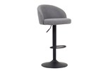 Tabouret-Arda-boucle-gris-clair-pieds-metal-Rousseau