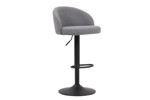 Tabouret-Arda-boucle-gris-clair-pieds-metal-Rousseau