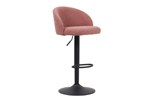 Tabouret-Arda-boucle-rose-pieds-metal-Rousseau