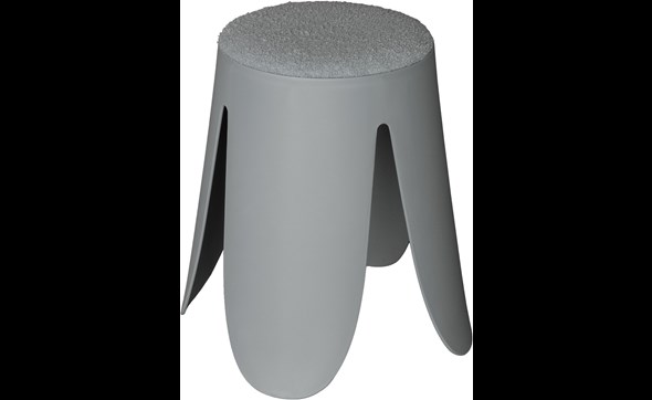Tabouret-Bonnie-C-1542-polypropylene-Tissu-Gris-Comodi-Living