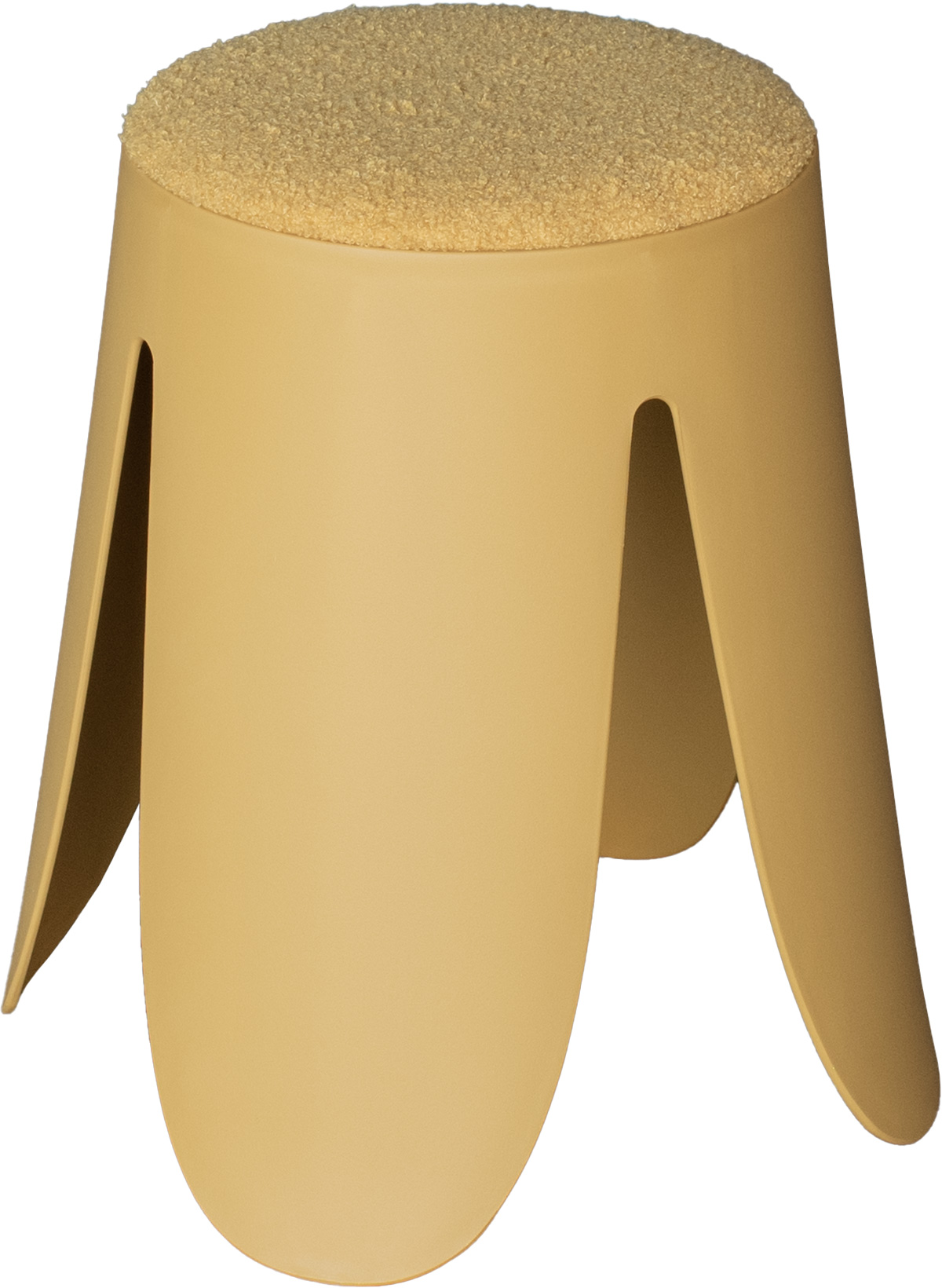 Tabouret-Bonnie-C-1542-polypropylene-Tissu-Ocre-Comodi-Living