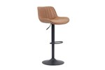 Tabouret-Fenna-PU-cognac-pieds-metal-Rousseau