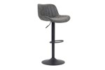 Tabouret-Fenna-PU-gris-pieds-metal-Rousseau
