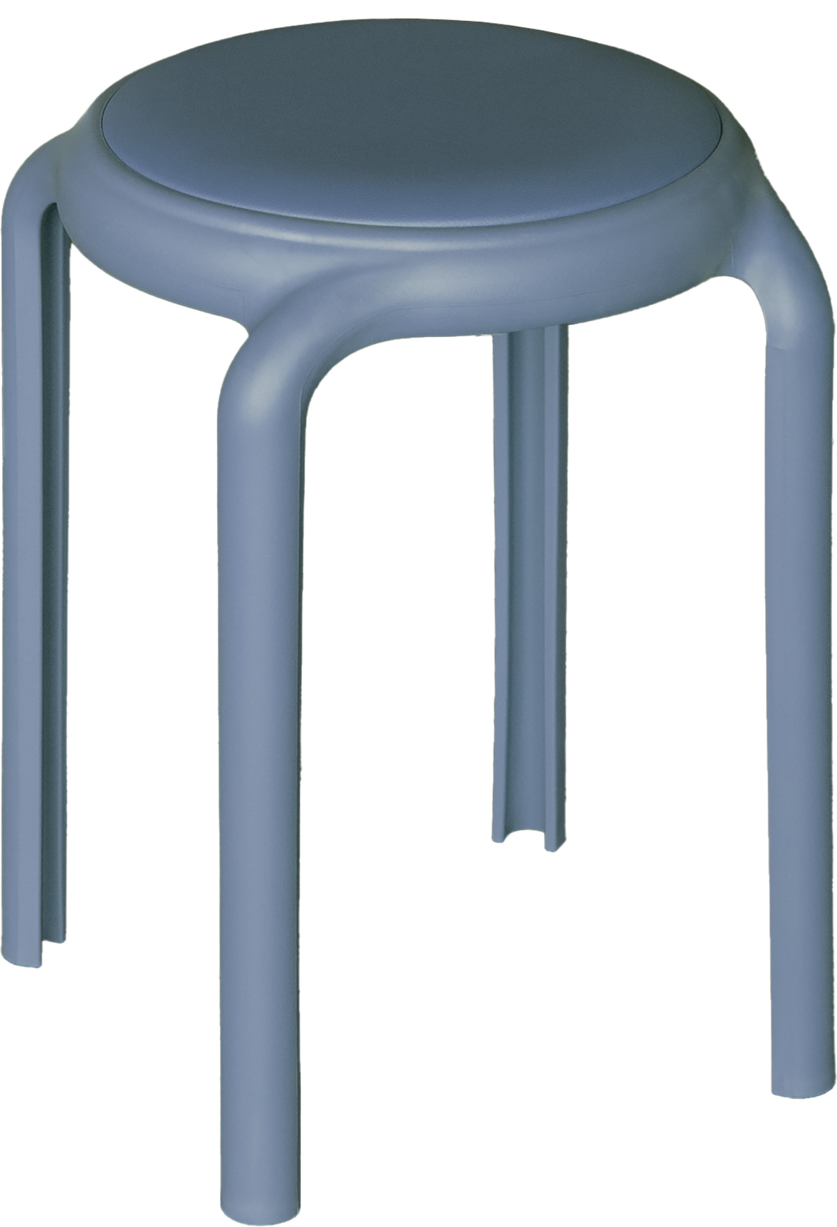 Tabouret-Hugo-C-1676-polypropylene-simili-cuir-Bleu-Comodi-Living