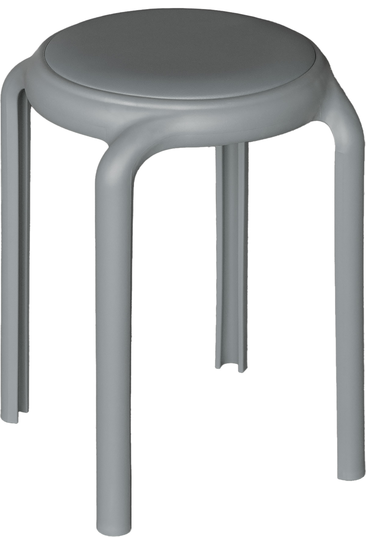 Tabouret-Hugo-C-1676-polypropylene-simili-cuir-Gris-Comodi-Living