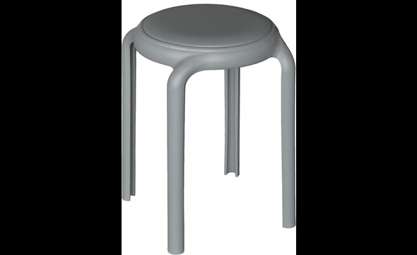 Tabouret-Hugo-C-1676-polypropylene-simili-cuir-Gris-Comodi-Living
