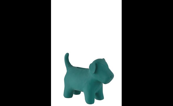 Tirelire-Chien-2358-Resine-Bleu-01-Jolipa