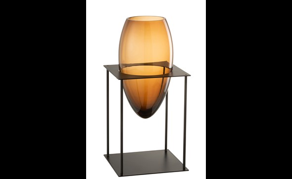 Vase-Joyce-18630-Marron-Noir-Metal-Verre-Small-01-Jolipa
