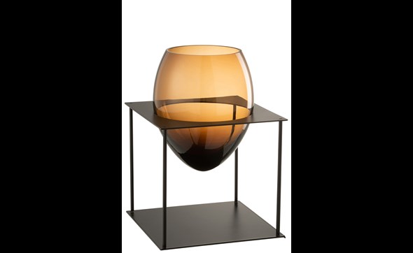 Vase-Joyce-18631-Marron-Noir-Metal-Verre-Medium-01-Jolipa
