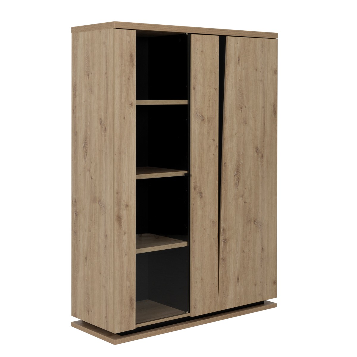 Vitrine sans eclairage-Crack-1J1D250-chene artisan-01-Gautier
