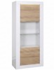 Vitrine-1 porte-Karma-16SR3710-3657-Blanc laque-Chene clair-01-Sciae