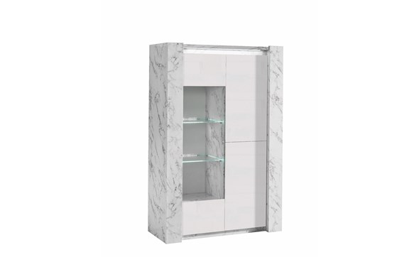 Vitrine-120cm-Vittoria-decor-marbre-blanc-Alcos