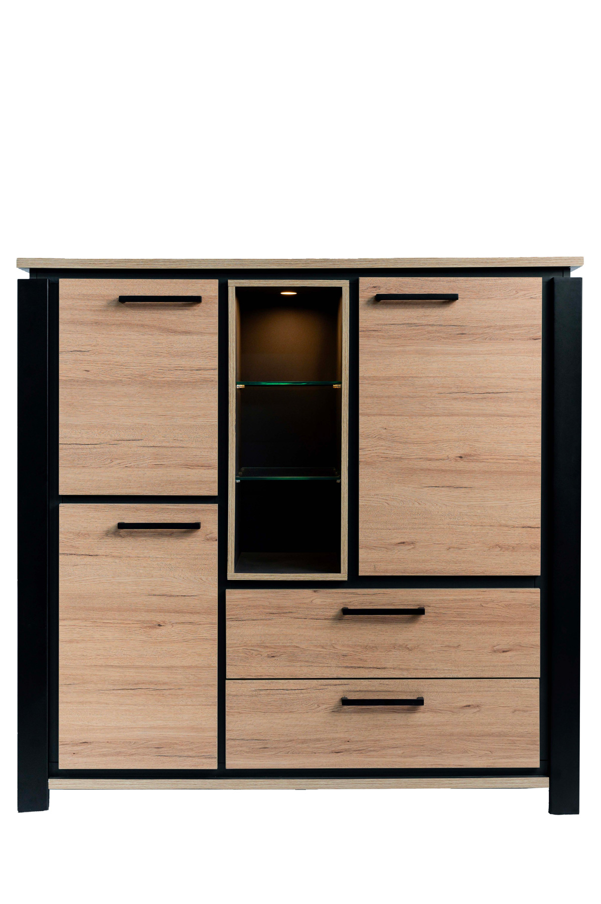 Vitrine-140cm-Buckley-bois-massif-01-Authentic-Orient