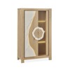Vitrine-2 portes-Minerale-211500-chene brosse-ceramique beige-01-Girardeau