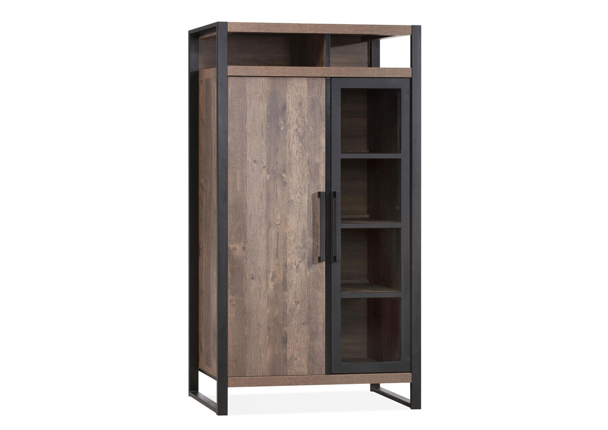 Vitrine-2-portes-Cascade-lamulux-mokka-104cm-Maxfurn