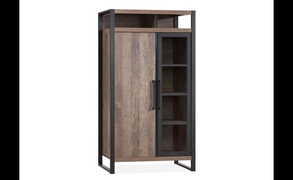 Vitrine-2-portes-Cascade-lamulux-mokka-104cm-Maxfurn