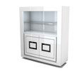 Vitrine-2-portes-Riva-II-decor-laque-blanc-noir-130cm-Albea-Mobili
