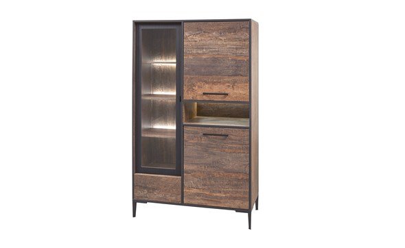 Vitrine-3-portes-1-tiroir-1-niche-Perugia-decor-brun-fonce-noir-mat-K647-V1-106cm-Evan