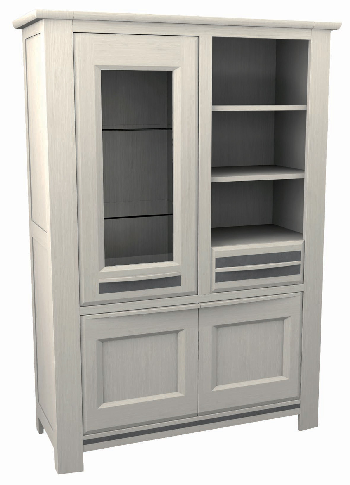 Vitrine-3-portes-1-tiroir-Malaga-decor-chene-massif-placage-naturel-blanchi-311-ceramique-gris-62150