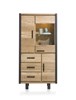 Vitrine-3-portes-3-tiroirs-led-Brooklyn-decor-chene-massif-placage-railway-brown-100cm-37146RWB-fron