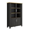 Vitrine-4-Portes-Sequoia-1J1K275-Chene-artisan-noir-01-Gautier